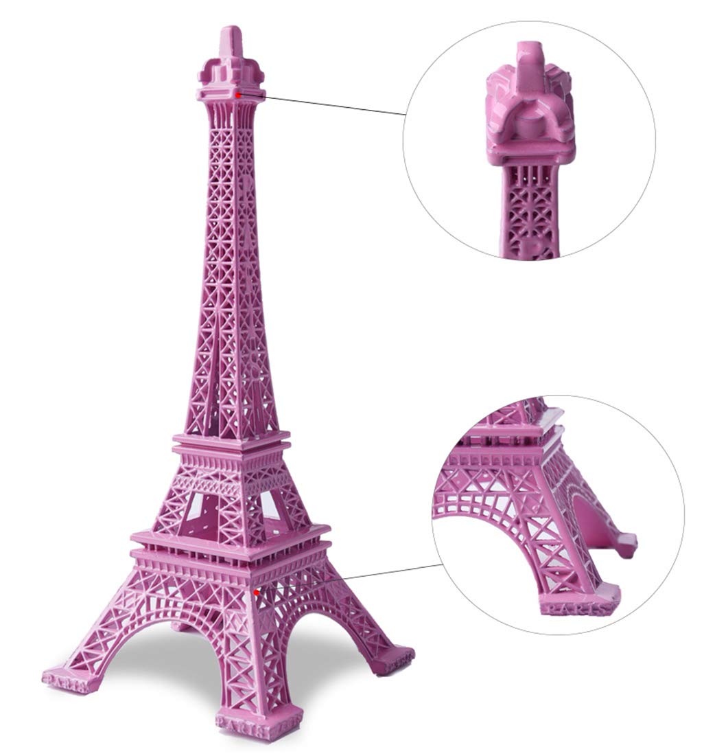 ESHATO Eiffel Tower Statue Gold Metal Decorative Figurine 7 Inch