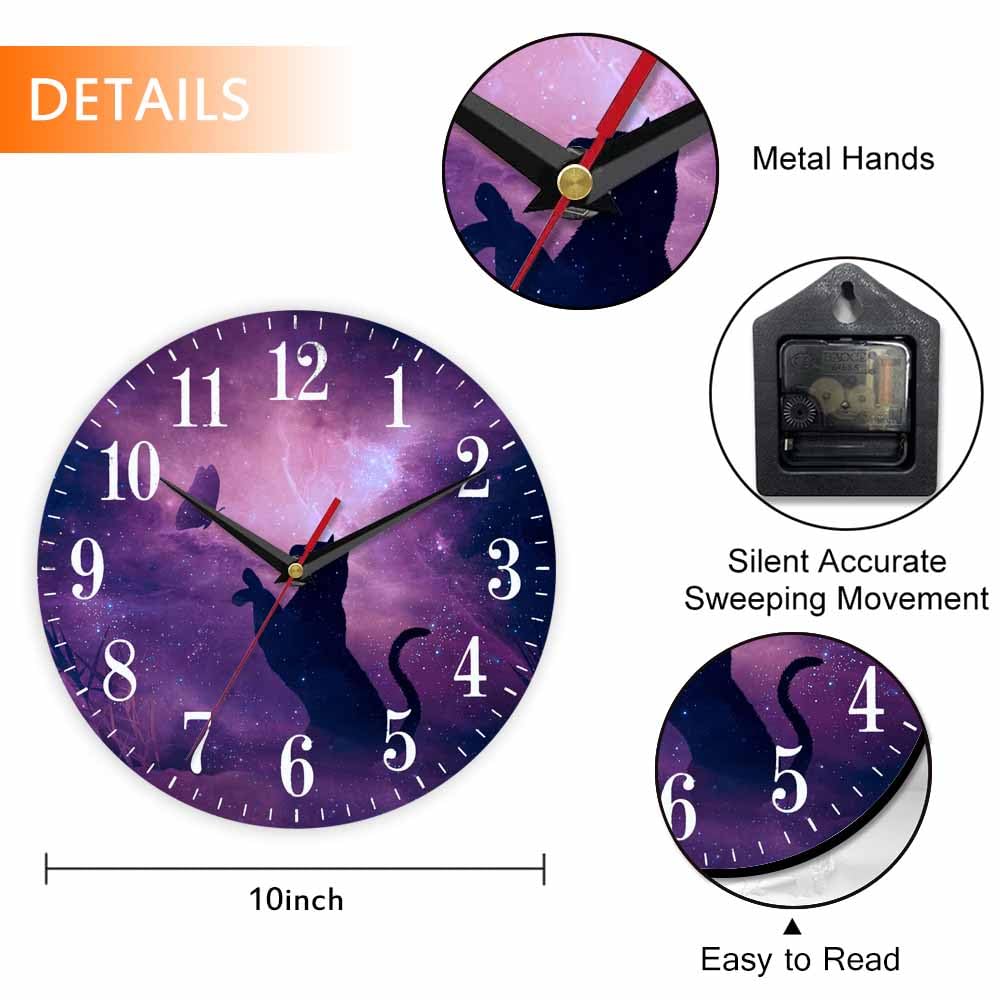 Mxocom Wheel Wall Clock Modern Car Tire Style Clock 10 Inch