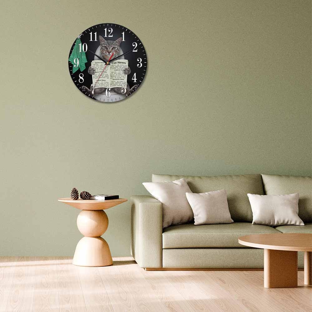 Mxocom Wheel Wall Clock Modern Car Tire Style Clock 10 Inch