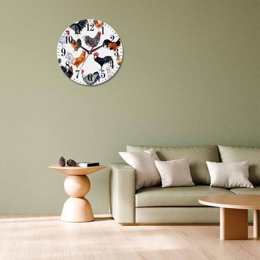 Mxocom Wheel Wall Clock Modern Car Tire Style Clock 10 Inch