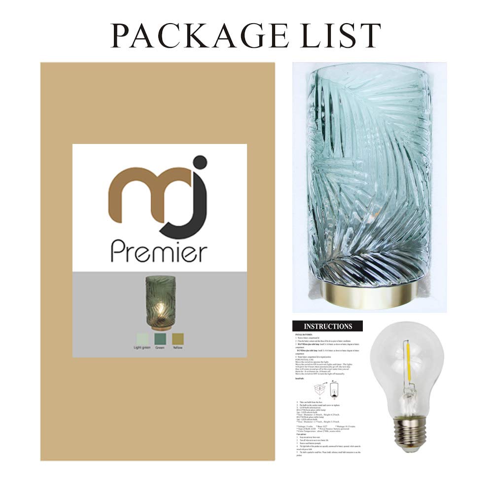 Battery Operated Cordless Table Lamp LED Nightlight with Timer