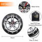 Mxocom Wheel Wall Clock Modern Car Tire Style Clock 10 Inch