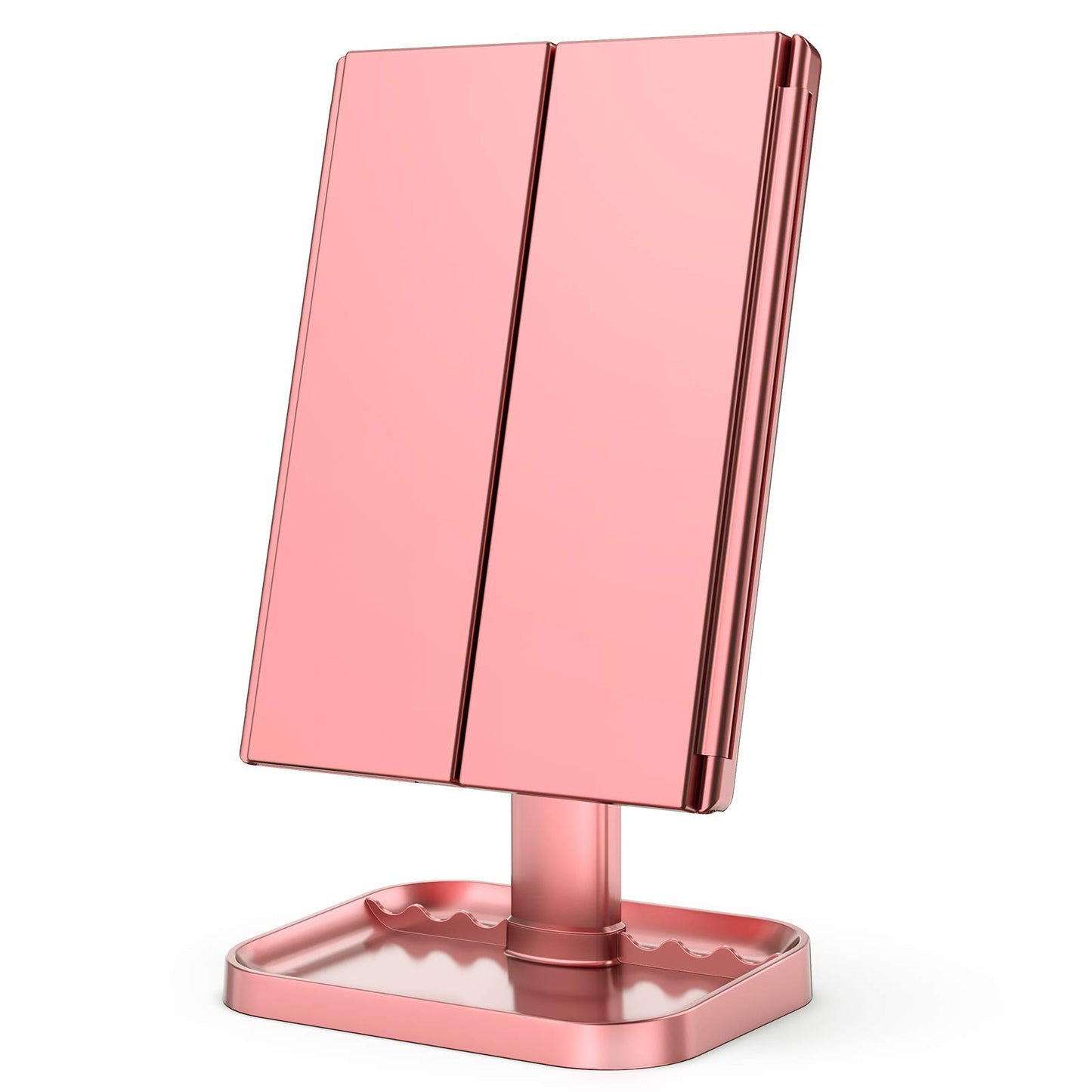 HUONUL Vanity Makeup Mirror Trifold with Lights