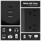 TESSAN Tower Power Strip 11 Outlets 3 USB 6 ft Cord
