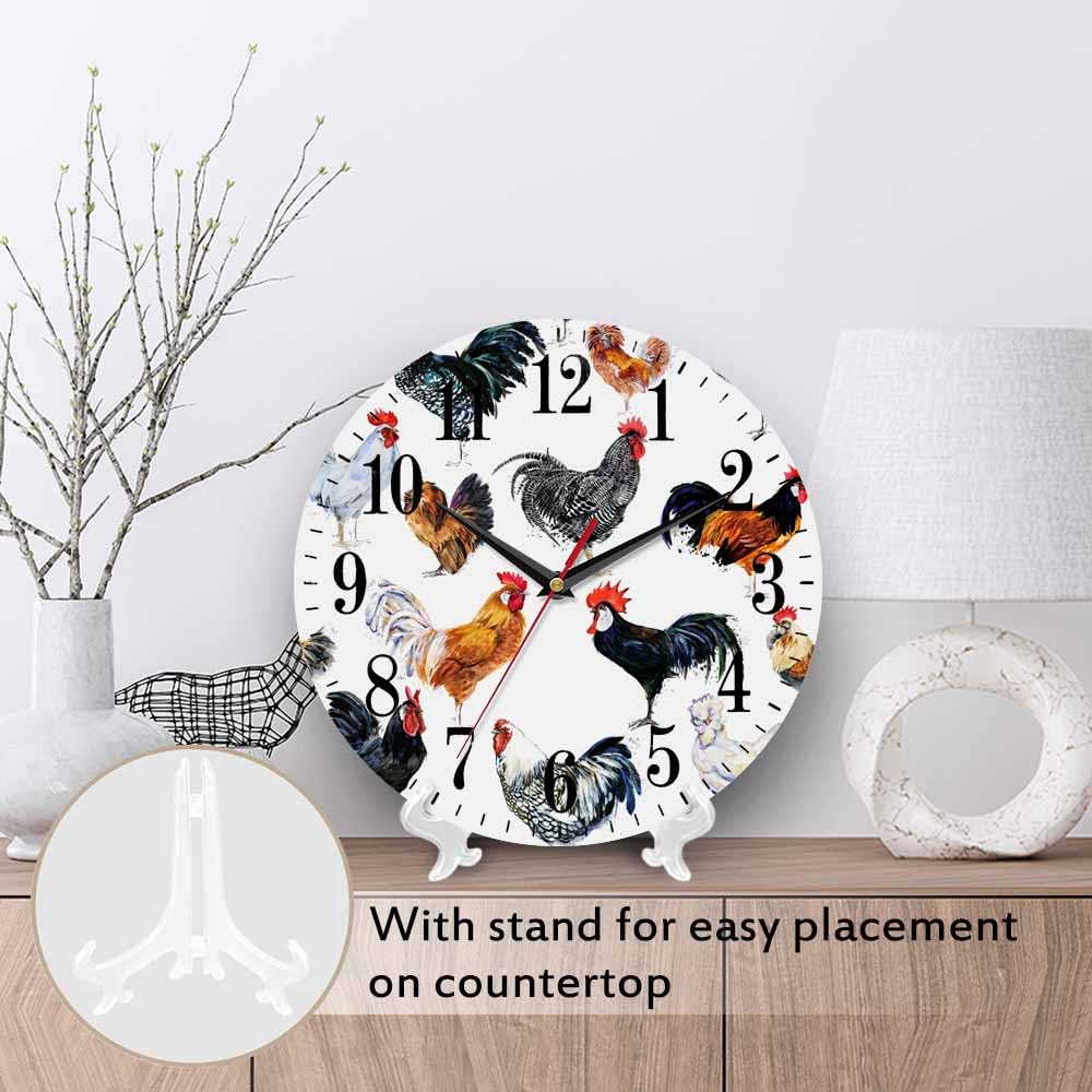 Mxocom Wheel Wall Clock Modern Car Tire Style Clock 10 Inch