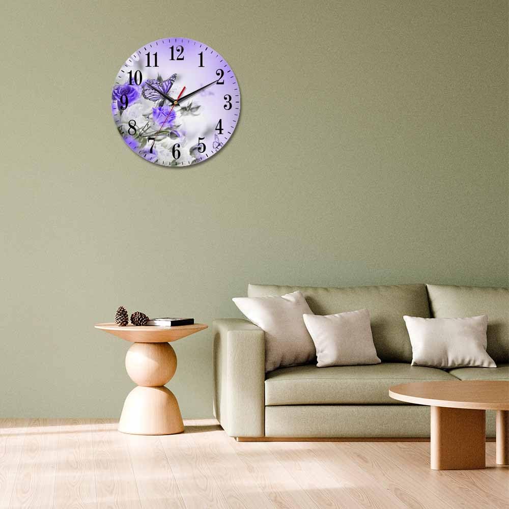 Mxocom Wheel Wall Clock Modern Car Tire Style Clock 10 Inch