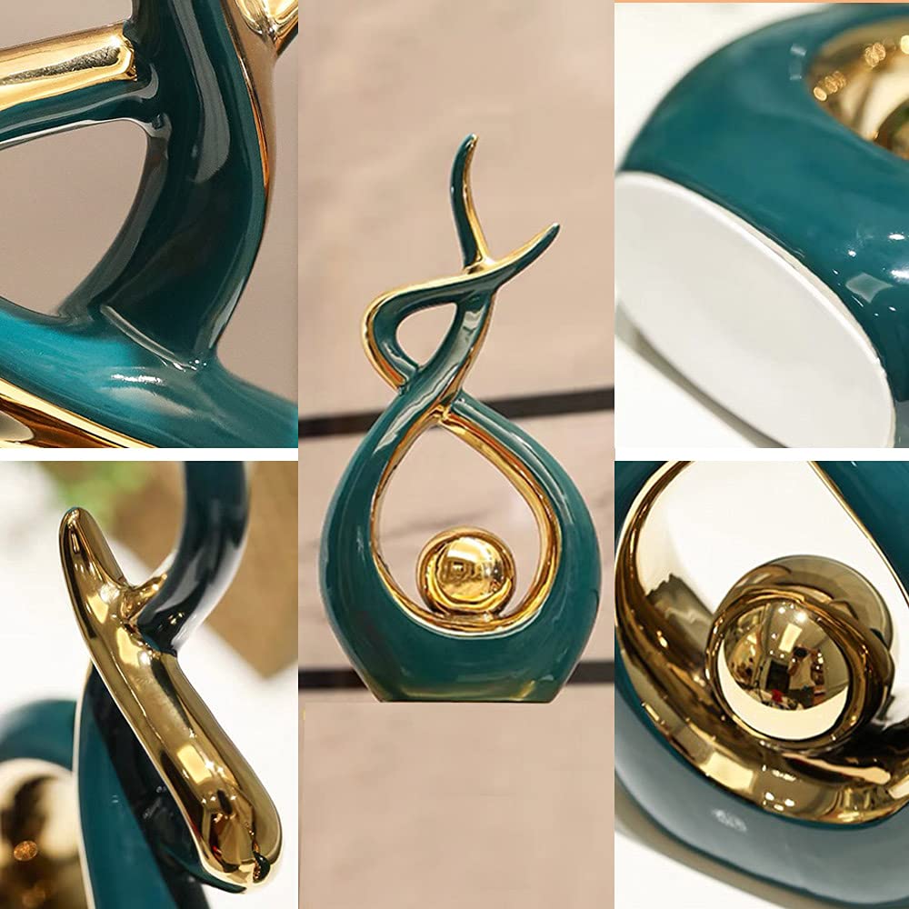 Norrclp Abstract Ceramic Statue Modern Table Sculpture