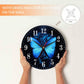 Mxocom Wheel Wall Clock Modern Car Tire Style Clock 10 Inch
