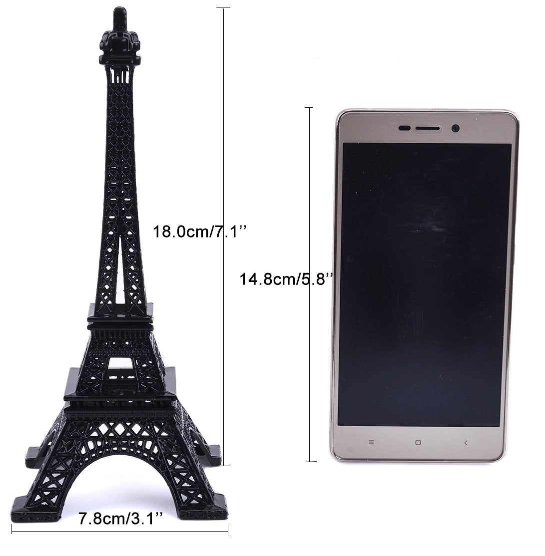 ESHATO Eiffel Tower Statue Gold Metal Decorative Figurine 7 Inch