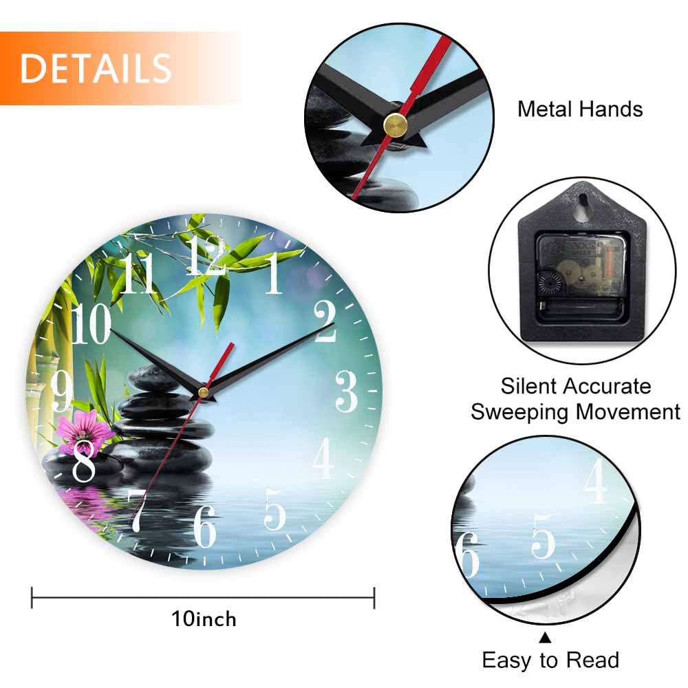 Mxocom Wheel Wall Clock Modern Car Tire Style Clock 10 Inch