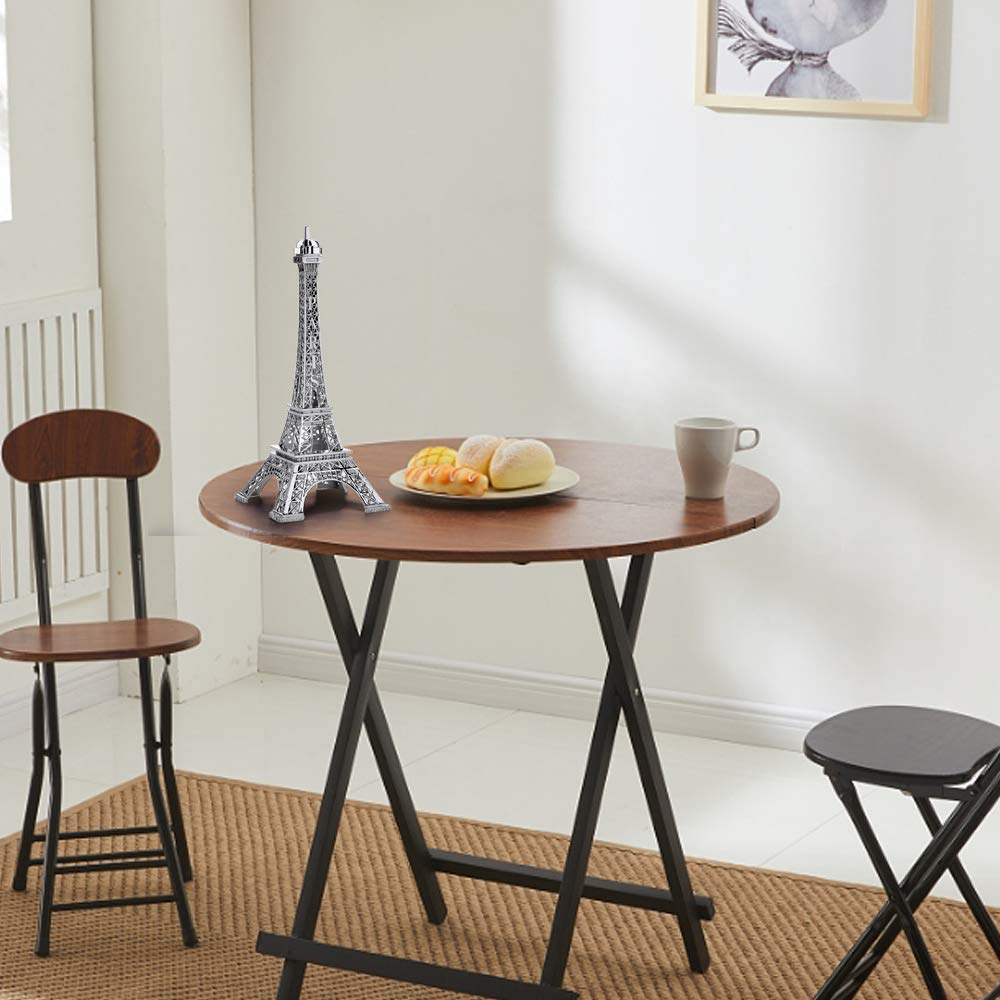 ESHATO Eiffel Tower Statue Gold Metal Decorative Figurine 7 Inch