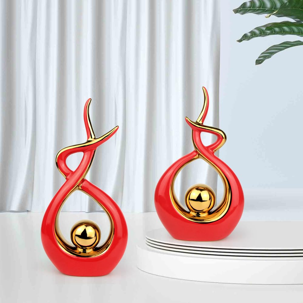 Norrclp Abstract Ceramic Statue Modern Table Sculpture