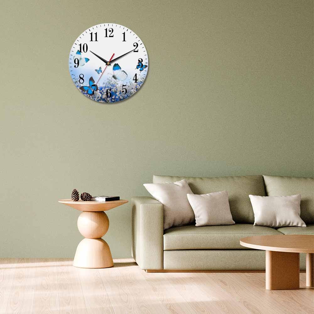 Mxocom Wheel Wall Clock Modern Car Tire Style Clock 10 Inch