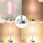 Fenmzee Rose Gold Crystal Touch Lamp 3 Way Dimmable with USB