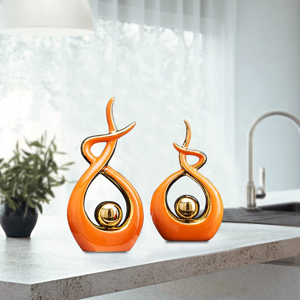 Norrclp Abstract Ceramic Statue Modern Table Sculpture