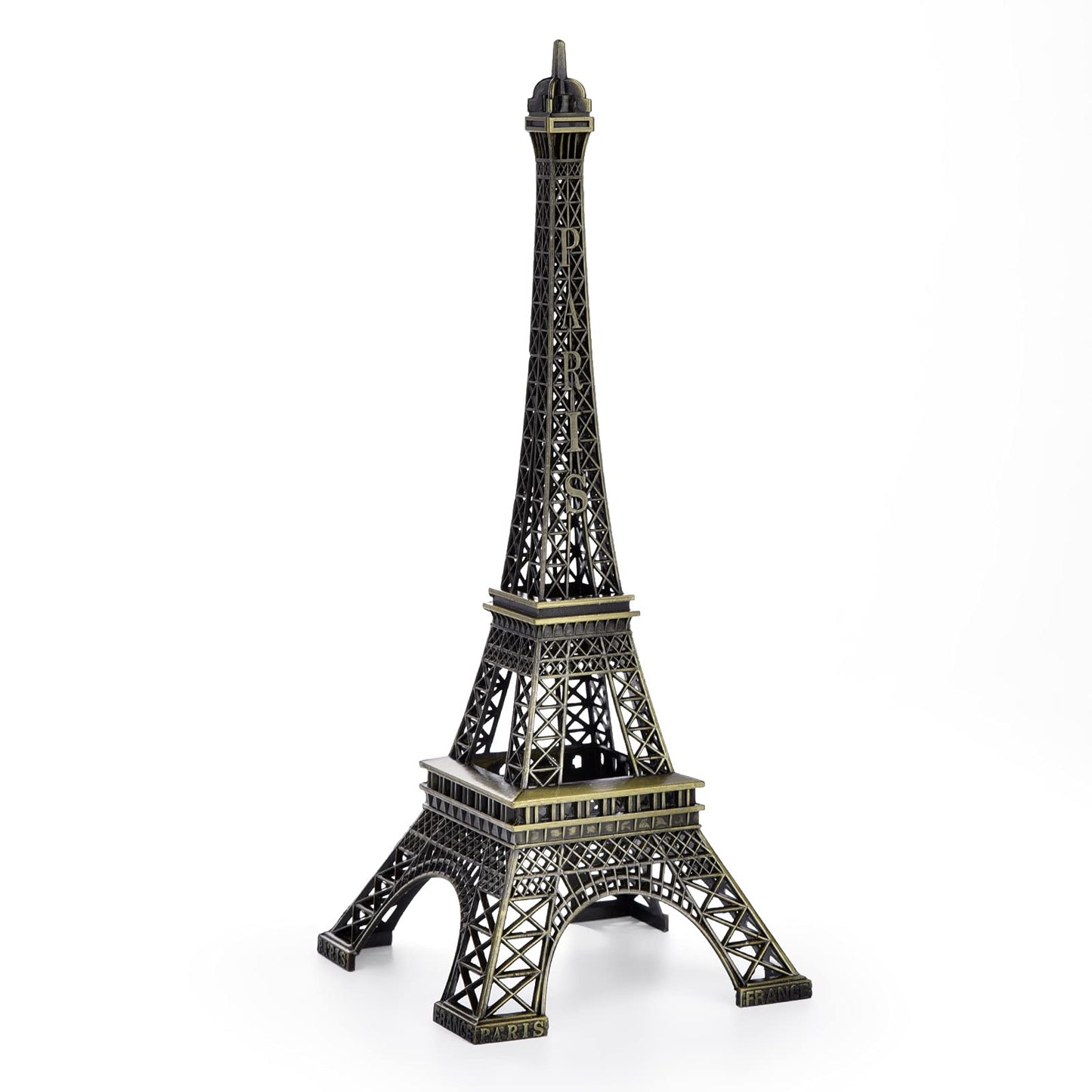 ESHATO Eiffel Tower Statue Gold Metal Decorative Figurine 7 Inch