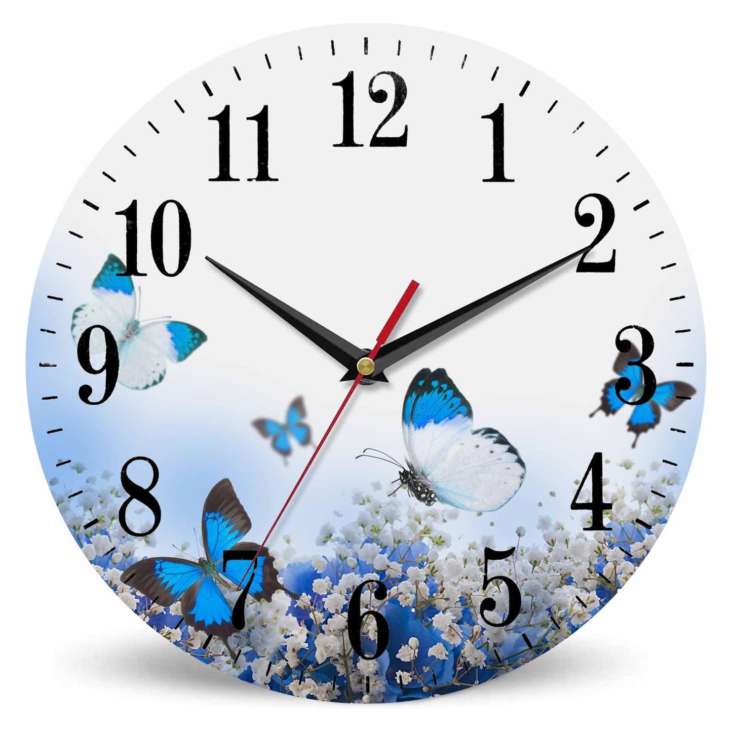 Mxocom Wheel Wall Clock Modern Car Tire Style Clock 10 Inch