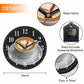 Mxocom Wheel Wall Clock Modern Car Tire Style Clock 10 Inch