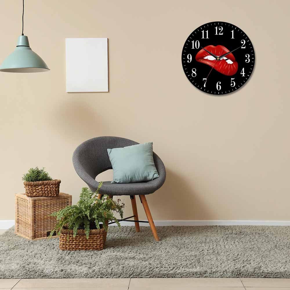 Mxocom Wheel Wall Clock Modern Car Tire Style Clock 10 Inch