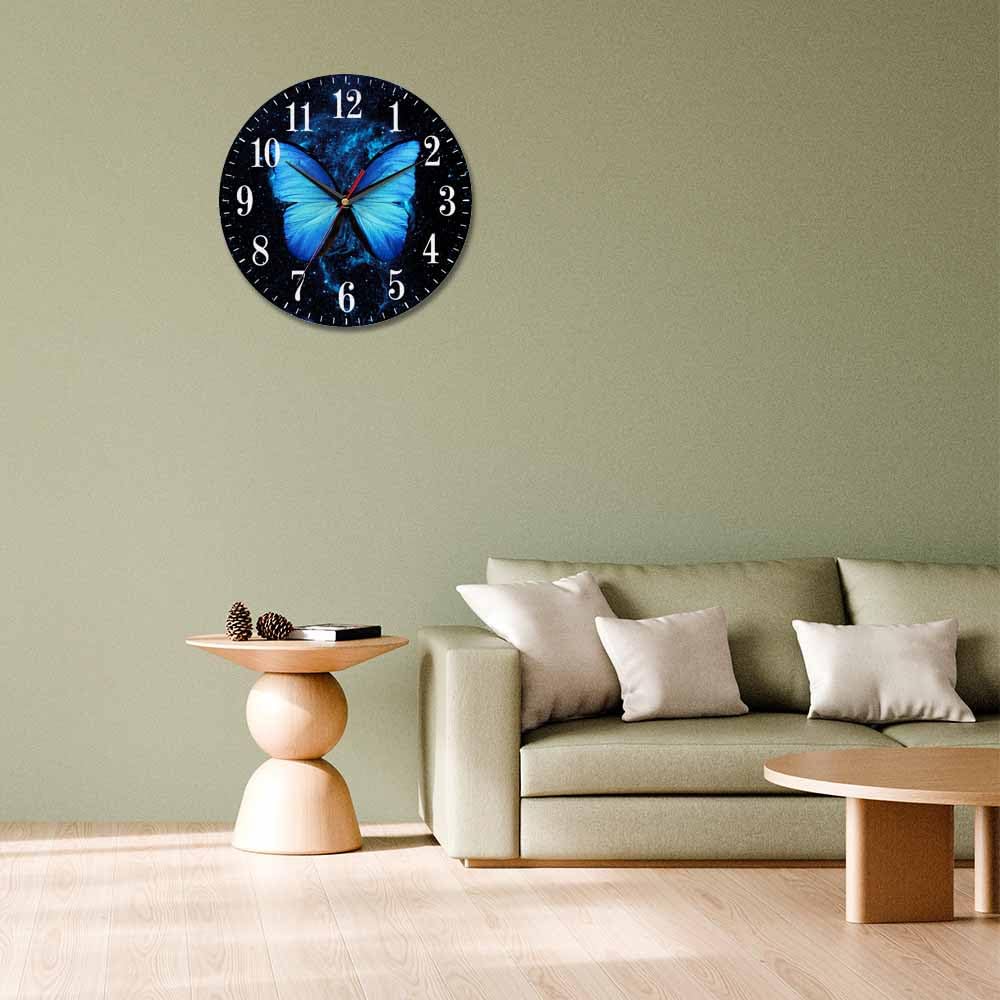 Mxocom Wheel Wall Clock Modern Car Tire Style Clock 10 Inch