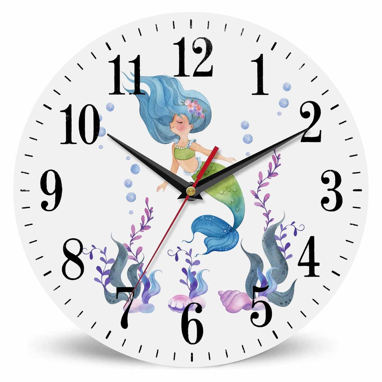 Mxocom Wheel Wall Clock Modern Car Tire Style Clock 10 Inch