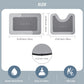 3PCS GORILLA GRIP Bath Rug Soft Chenille Absorbent Mat
