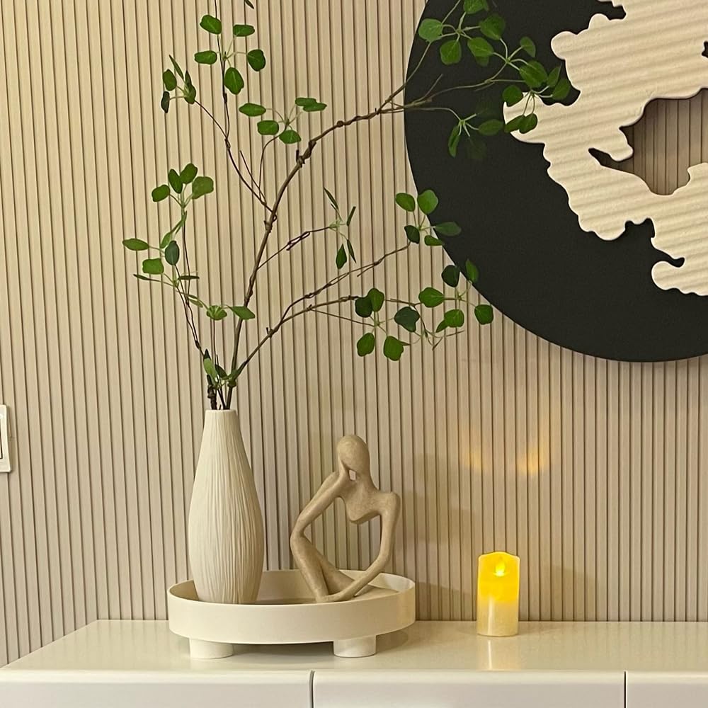 BOPART Gold Thinker Statues 3 Piece Modern Figurine Set