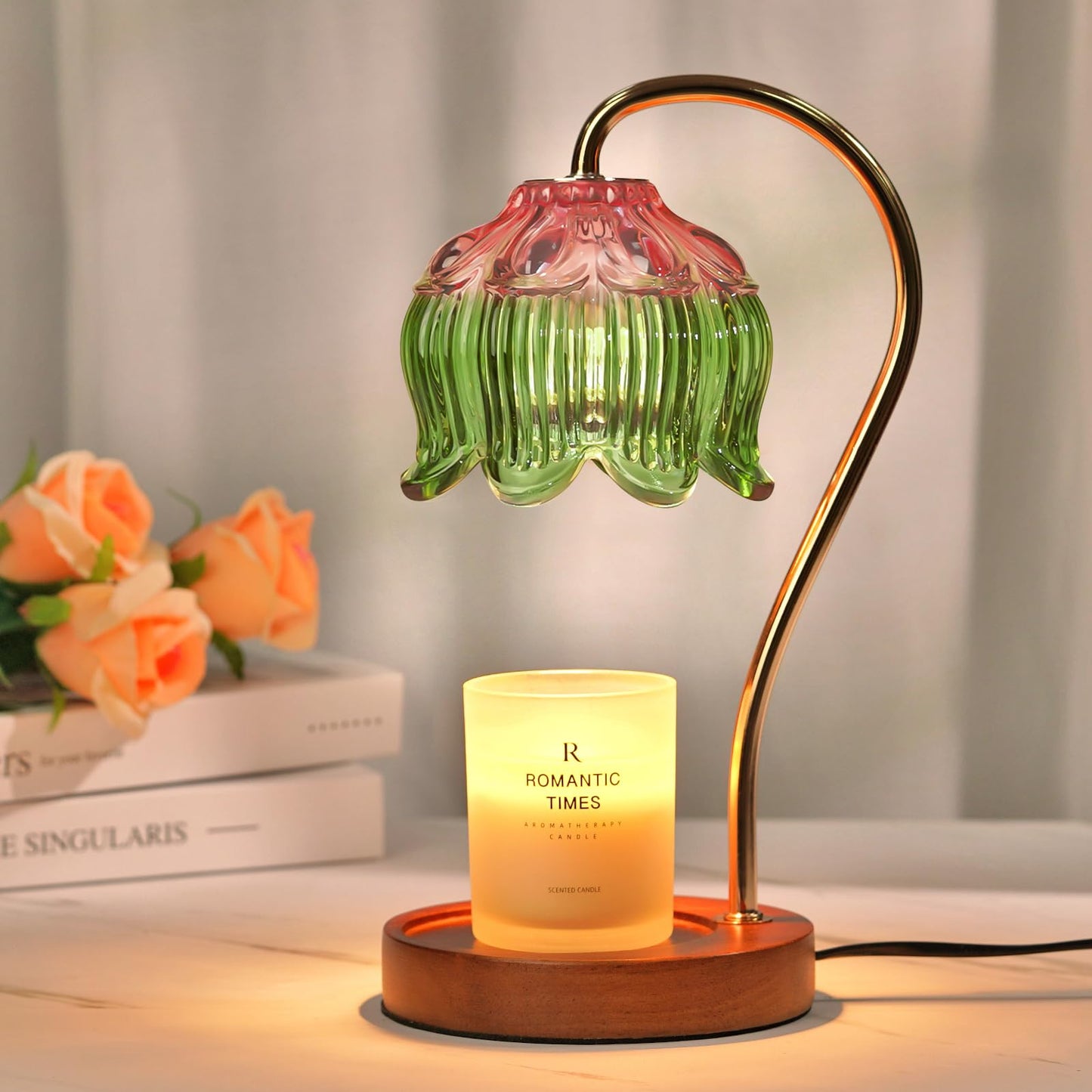 Funistree Flower Candle Warmer Lamp with Timer