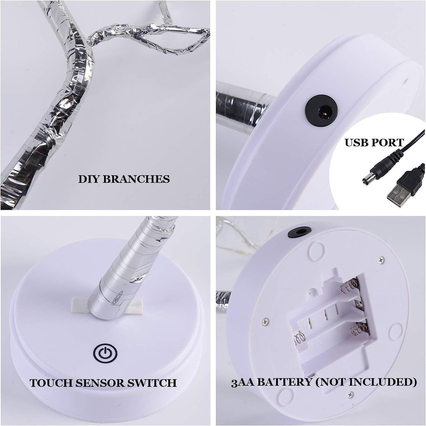 Bonsai Fairy Spirit Tree Lamp 20 Inch LED Lighted Tree Decor