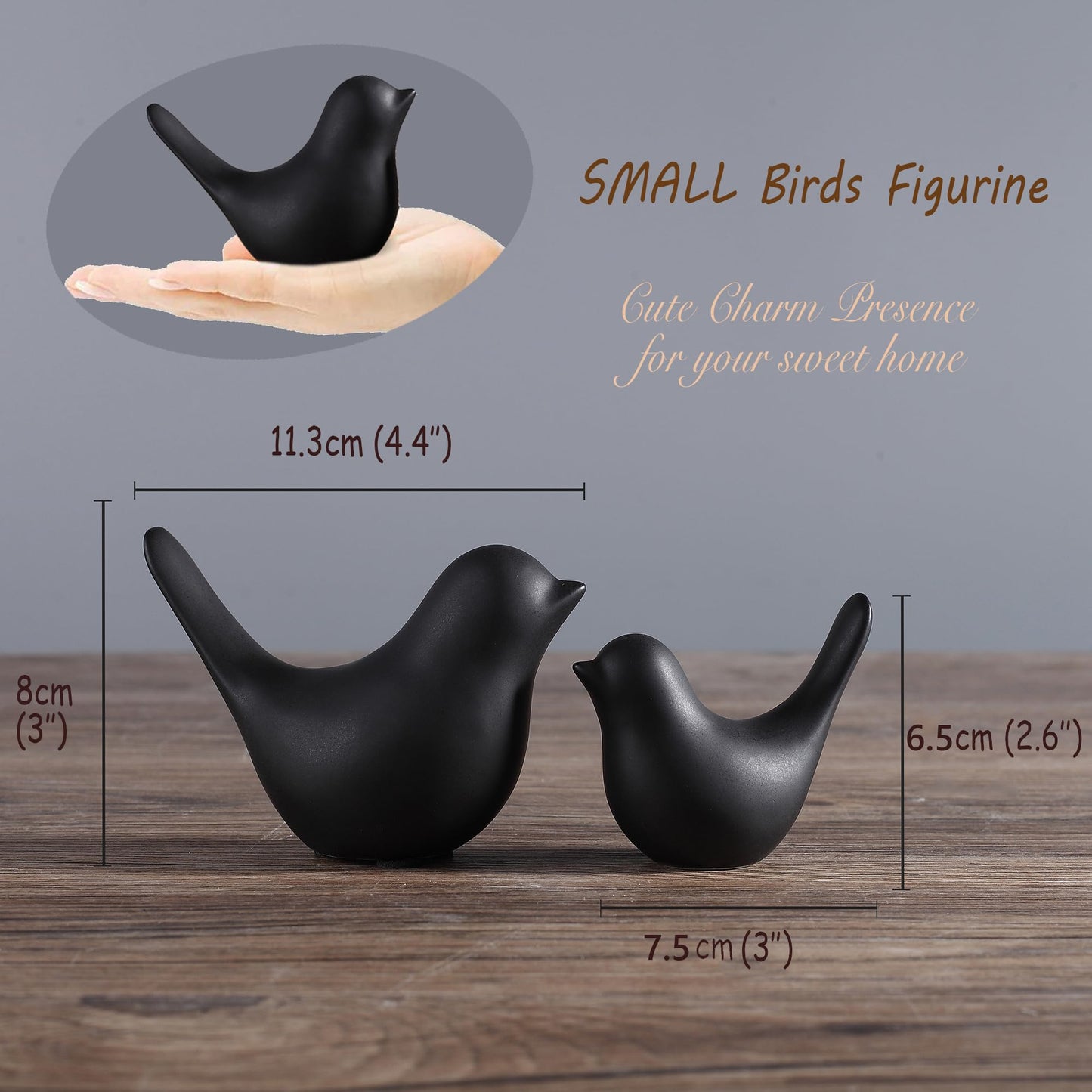 FANTESTICRYAN Gold Bird Statues Modern Decorative Ornaments