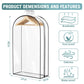 Liuoud Clear Garment Bags 4 Pack 40 Inch Gusseted Suit Covers