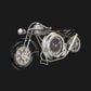 Metal Motorcycle Wall Clock Bronze Decorative Shelf Clock