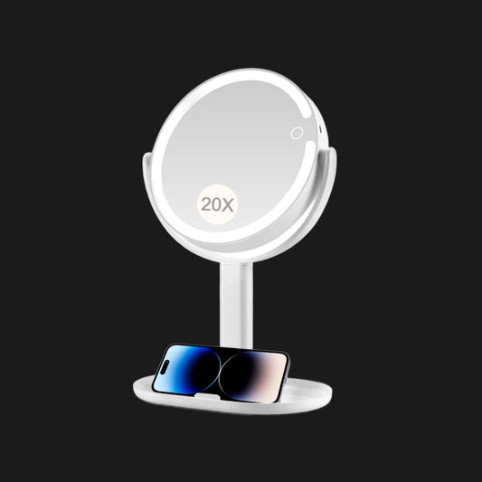 20X Magnifying Makeup Mirror Lighted Dual Sided Mirror
