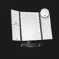 HUONUL Vanity Makeup Mirror Trifold with Lights