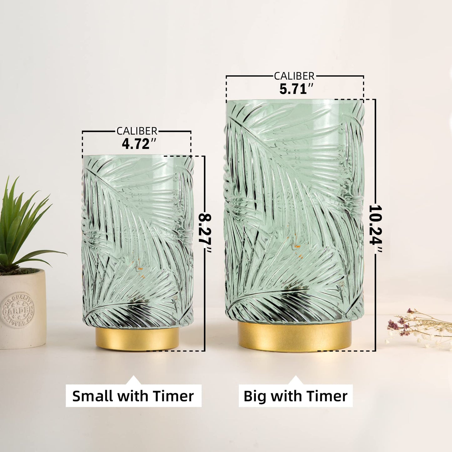 Battery Operated Cordless Table Lamp LED Nightlight with Timer