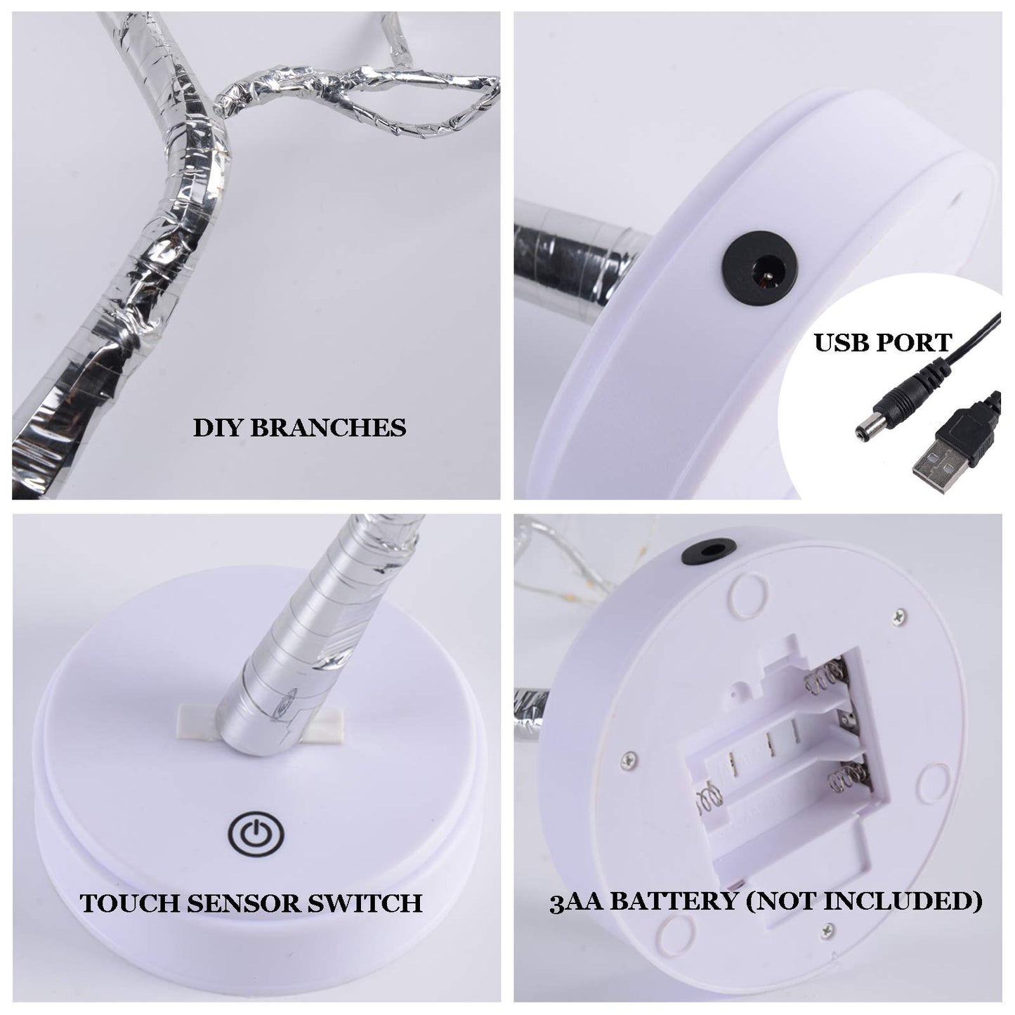 Bonsai Fairy Spirit Tree Lamp 20 Inch LED Lighted Tree Decor