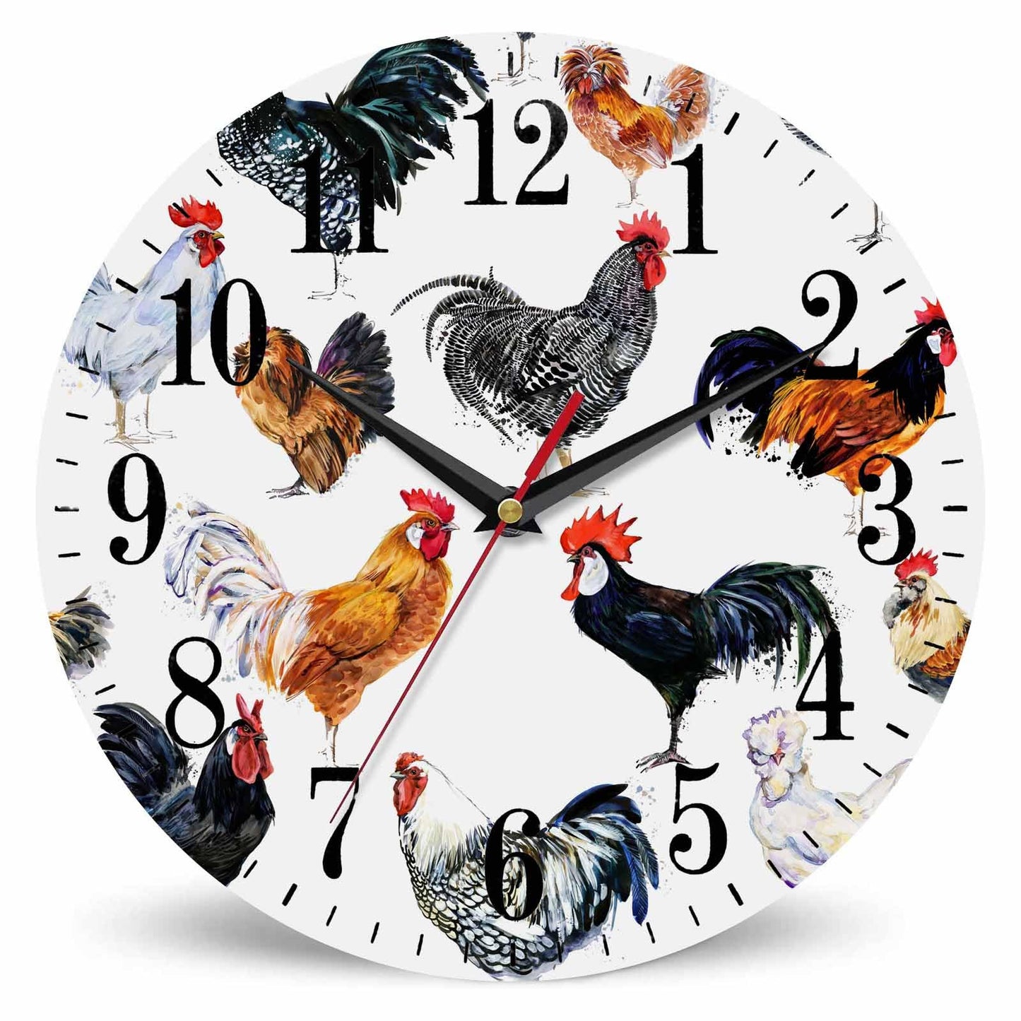 Mxocom Wheel Wall Clock Modern Car Tire Style Clock 10 Inch