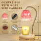 Funistree Flower Candle Warmer Lamp with Timer