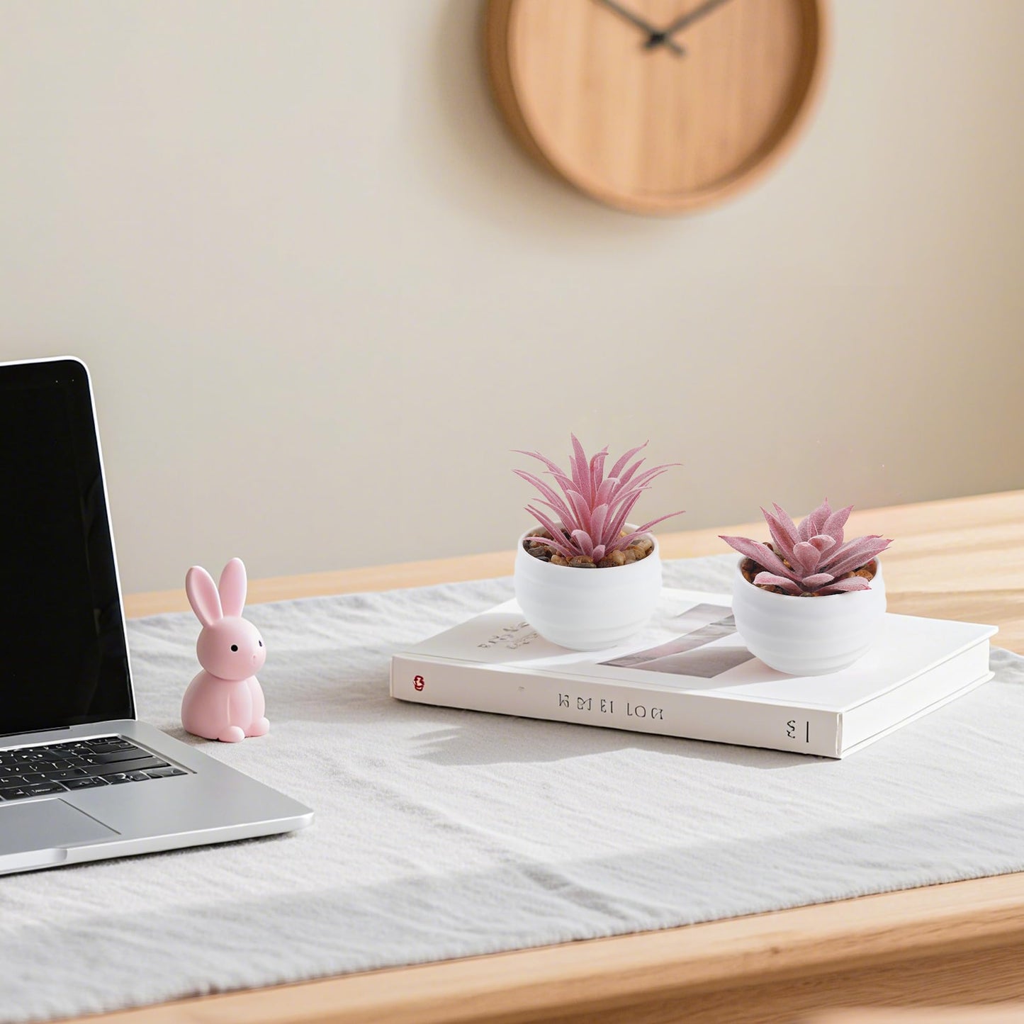 Der Rose 6 Pack Small Succulent Plants Faux Potted Greenery