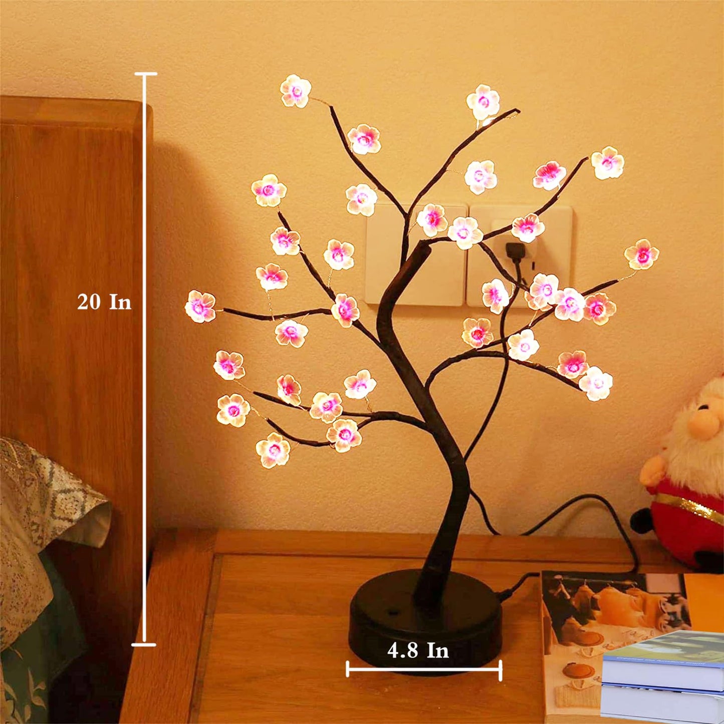 Bonsai Fairy Spirit Tree Lamp 20 Inch LED Lighted Tree Decor