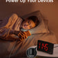 GOLOZA Projection Alarm Clock 180 Degree Rotating LED Clock