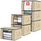 Fab Totes Clothes Storage Bags 6 Pack Foldable Organizers