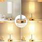Fenmzee Rose Gold Crystal Touch Lamp 3 Way Dimmable with USB