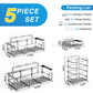 EUDELE Adhesive Shower Caddy 5 Pack Rustproof Organizer