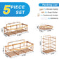 EUDELE Adhesive Shower Caddy 5 Pack Rustproof Organizer
