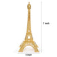 ESHATO Eiffel Tower Statue Gold Metal Decorative Figurine 7 Inch