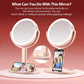 20X Magnifying Makeup Mirror Lighted Dual Sided Mirror