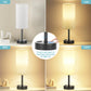 Fenmzee Rose Gold Crystal Touch Lamp 3 Way Dimmable with USB