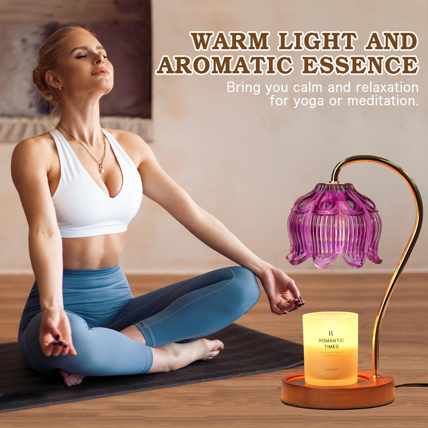 Funistree Flower Candle Warmer Lamp with Timer