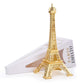 ESHATO Eiffel Tower Statue Gold Metal Decorative Figurine 7 Inch